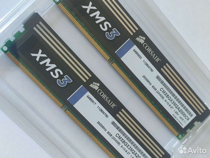 Оперативная память 8Гб (2x4) Corsair 2000 XMS3