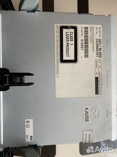 Штатная Магнитола Mazda 6 gh 2008-2012