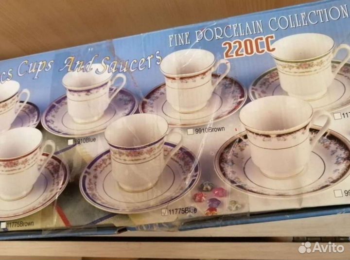 Чайные, кофейные наборы новые,в упаковке