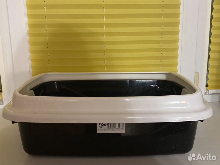 Лоток для кошки высокий с бортиками