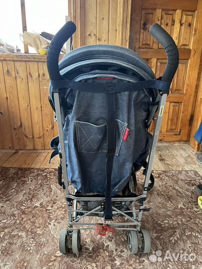 Maclaren quest denim с чехлом и матрасиком