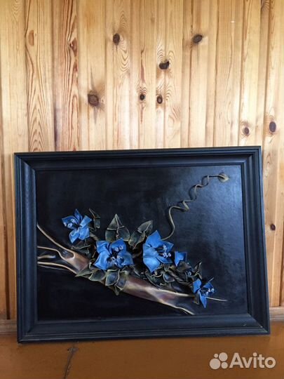 Картина из натуральной кожи