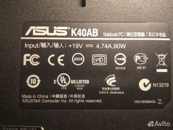 Asus K40AB