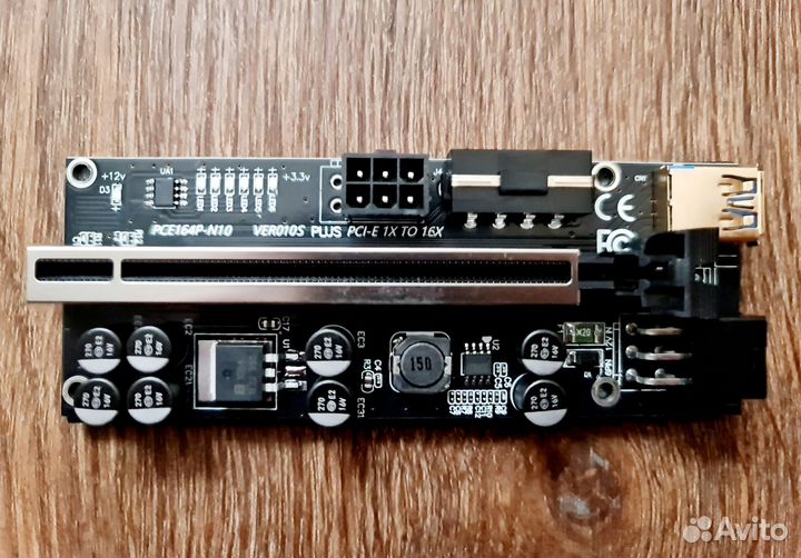 Райзера ver010s Plus 6pin / Molex
