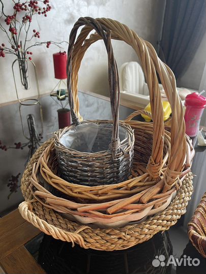 Корзина плетеная разные размеры