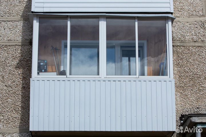 Остекление балкона пвх