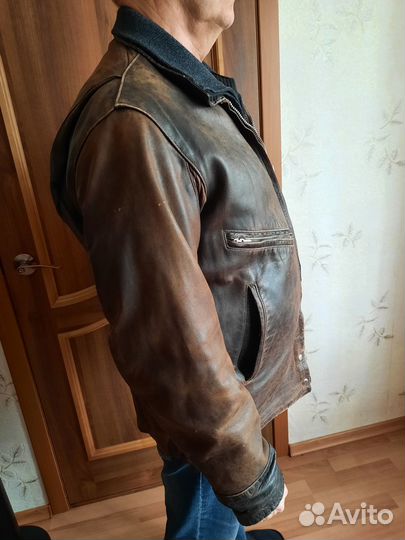 Куртка кожаная летная ввс СССР шевретка