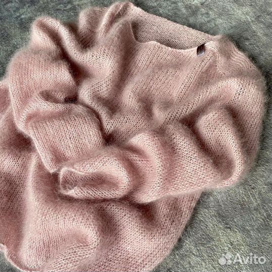 Паутинка из мохера на шелке