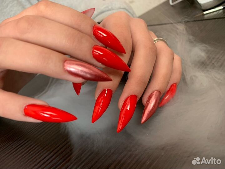 Маникюр наращивание