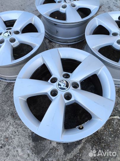 Оригинальные литые диски Skoda R15 5 100