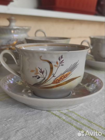 Сервиз чайный золотой колос