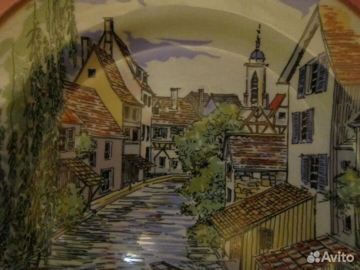 Блюдо фарфоровое Франция дэкор