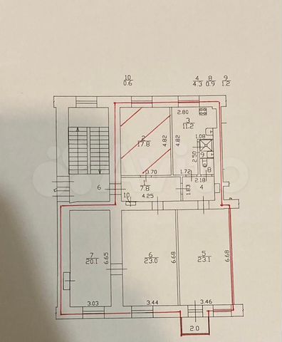 4-к. квартира, 110 м², 3/5 эт.