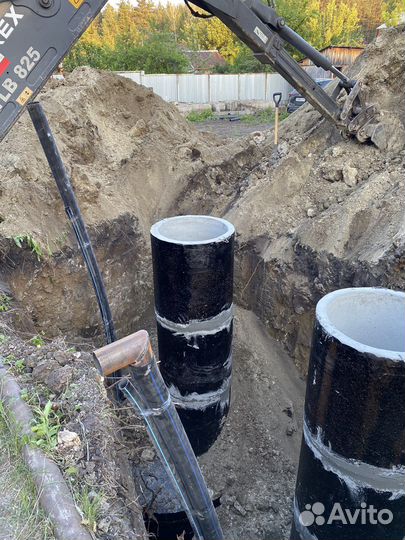 Септик из бетонных колец под ключ