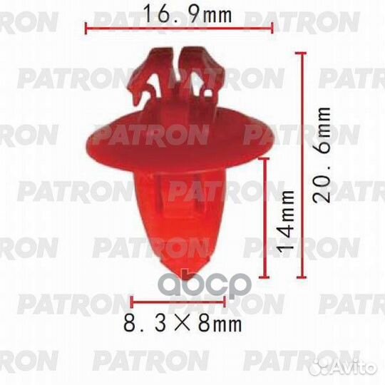 Клипса toyota/lexus (мин. 10 шт.) P370066 patron