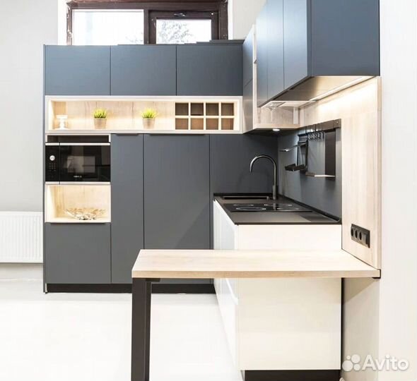 Современная кухня на заказ мдф фасады