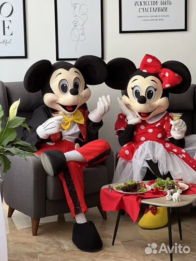 Микки Маус ростовая кукла поздравление