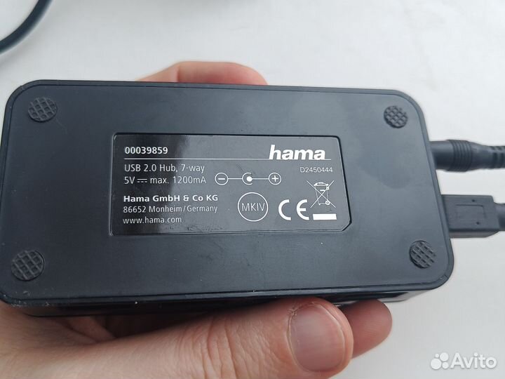 USB Хаб Hama 7 (активный)