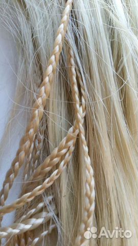 Резинки-накладки для волос - очень светлый блондин