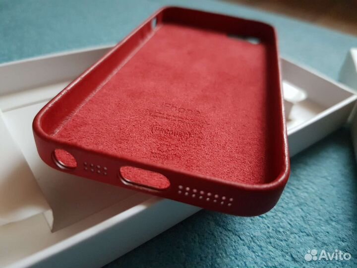 Оригинал Кожаный Чехол Leather Case на iPhone SE