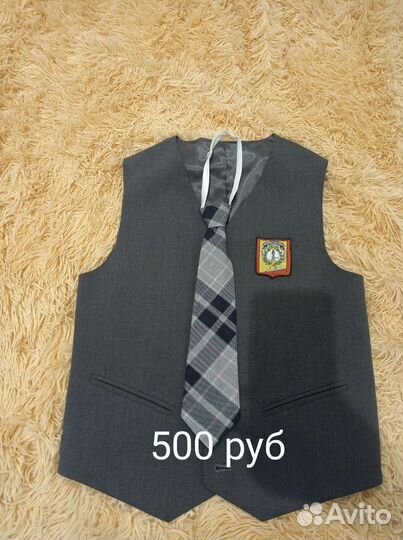 Жилетка для мальчика (школьная) 134см школа34