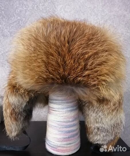 Шапка-ушанка мужская натуральная лиса