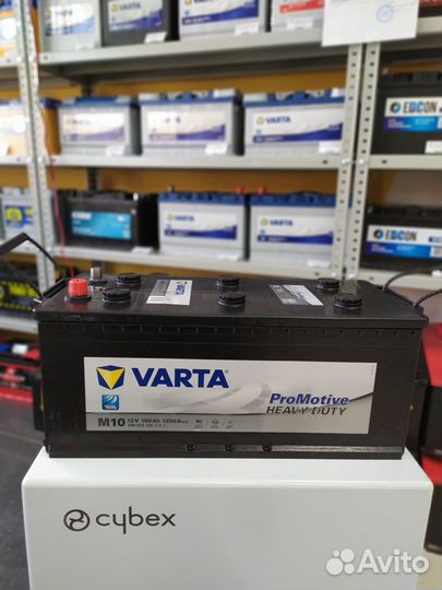 Аккумулятор 190Ah Varta 1200A M10 на Камаз