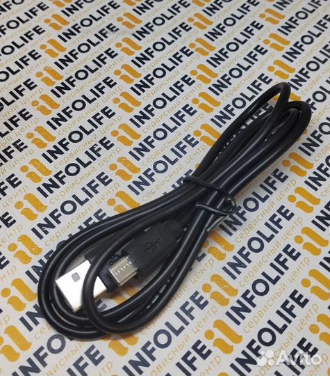 Кабель USB - micro USB (длинный коннектор) черный