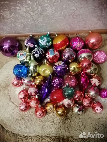 Елочные игрушки, Дед Мороз и Снегурочка СССР