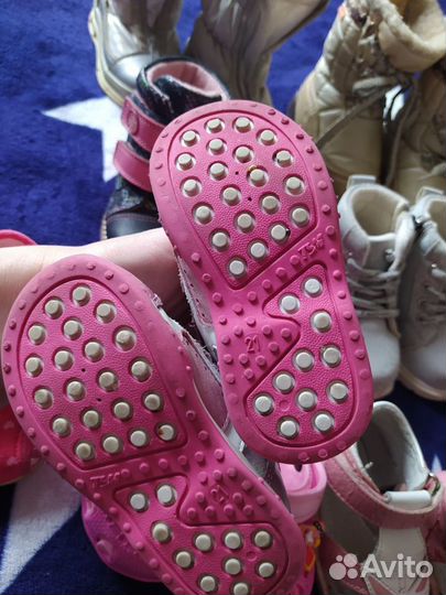 Детская обувь для девочек пакетом 21-22