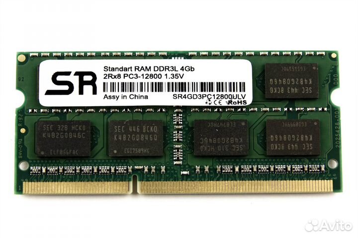 Память DDR3 sodimm 4Gb PC12800 1600MHz (New)