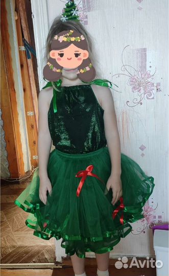 Костюм новогодний елочка