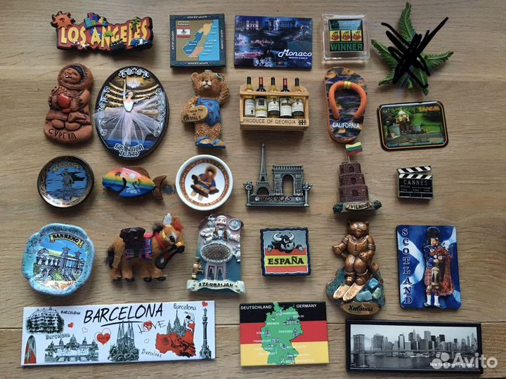 Магниты на холодильник из разных стран