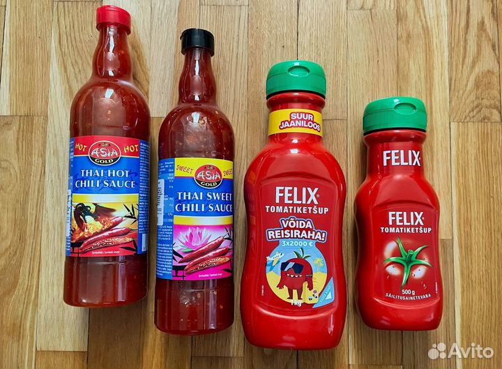 Соус Asia, кетчуп Felix из Финляндии