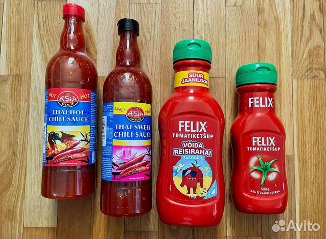 Соус Asia, кетчуп Felix из Финляндии