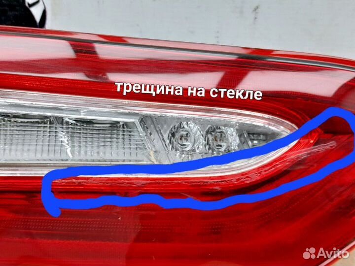 Фонарь в крышку багажника задний левый Toyota