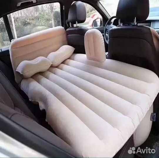 Надувной матрас в машину со спинкой VIP с насосом