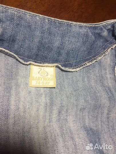 Джинсовый костюм для девочки