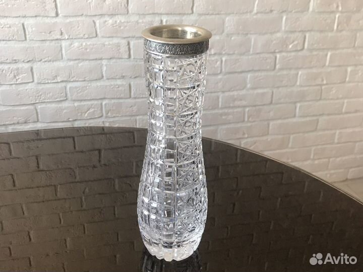 Ваза сахарница с серебром