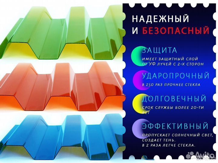 Пластиковый шифер Трапеция