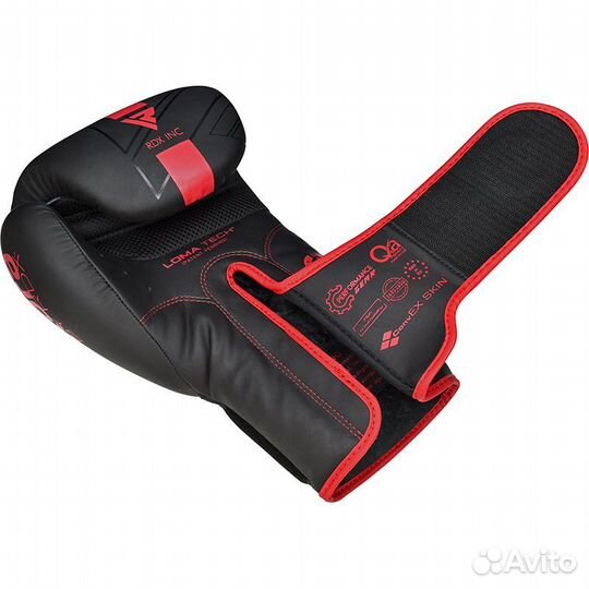 Боксерские перчатки RDX F6 kara Black/Red 8-16 oz