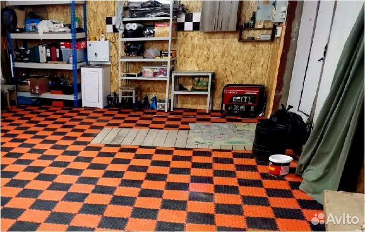 Плитка пвх для гаража автосервиса