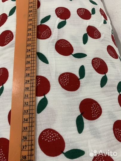 Ткань муслин с принтом на отрез