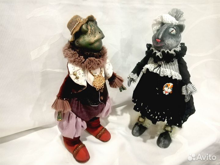 Кошка и жаб Кукла ручной работы