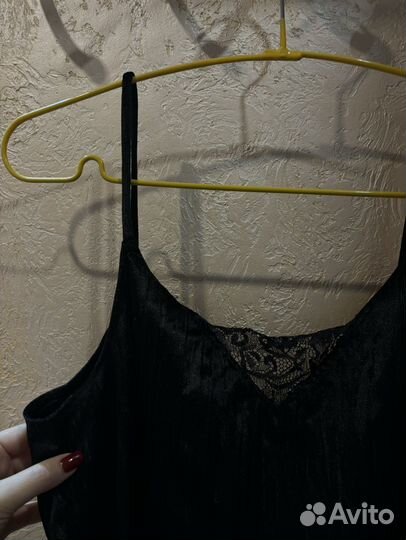 Бархотный топ