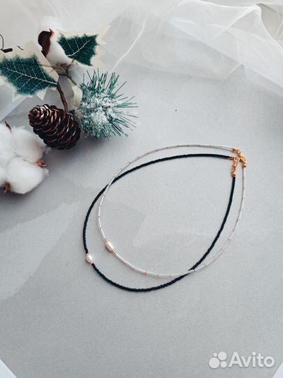 Чокер из бисера