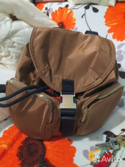 Рюкзак женский coach новый коричневый