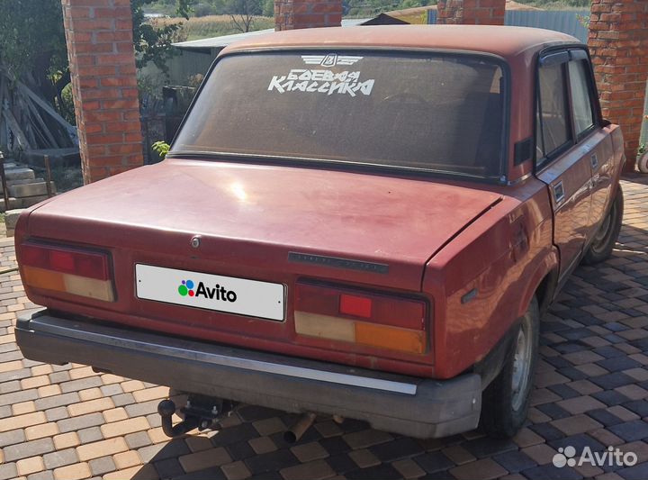 ВАЗ 2107 1.5 МТ, 1982, 90 000 км