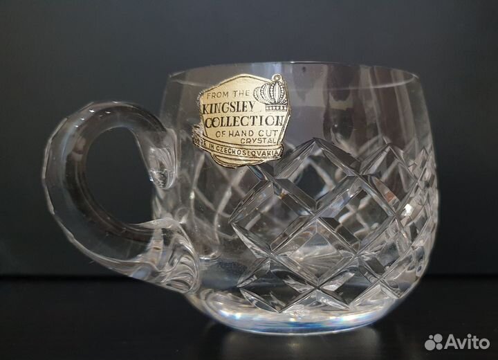 Хрустальные кружки 6 шт. Чехословакия