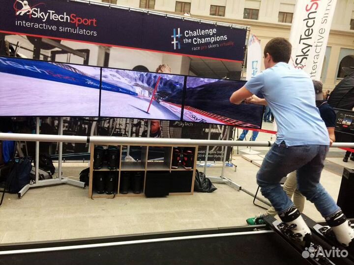 Горные лыжи и сноуборд на тренажере SkyTech